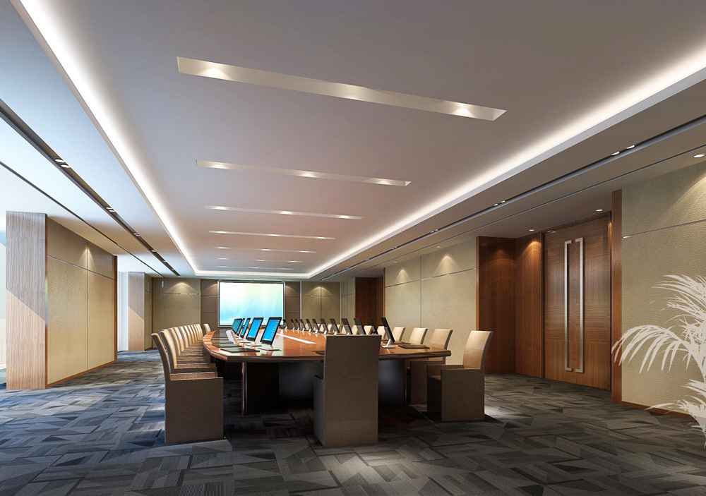 90平米現代風格會議室裝修設計效果圖賞析